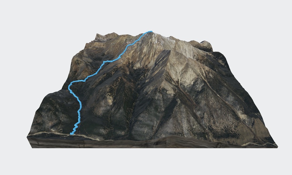 3D model of Mount yale